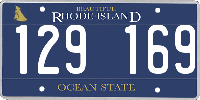 RI license plate 129169