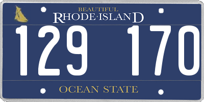 RI license plate 129170