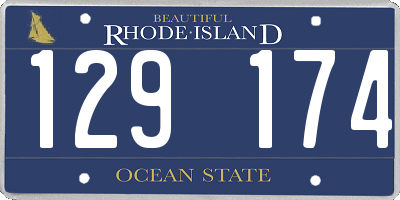 RI license plate 129174