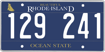 RI license plate 129241
