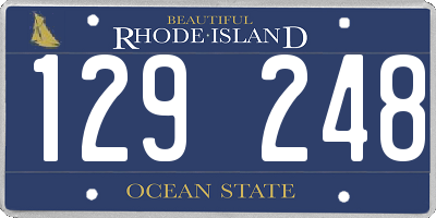RI license plate 129248