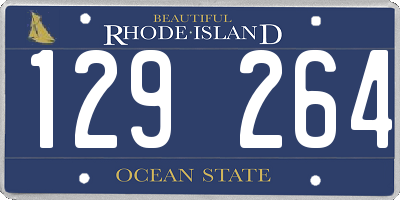 RI license plate 129264