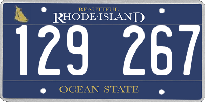 RI license plate 129267