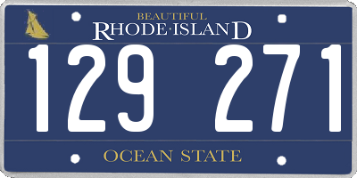 RI license plate 129271