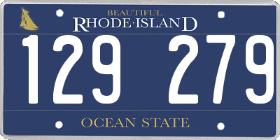 RI license plate 129279