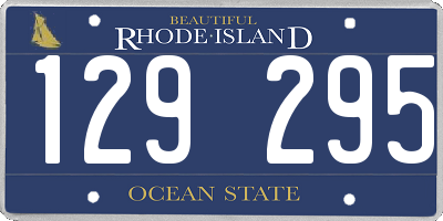 RI license plate 129295