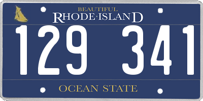 RI license plate 129341