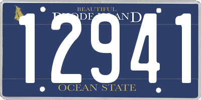 RI license plate 12941