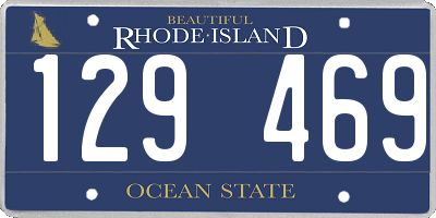 RI license plate 129469