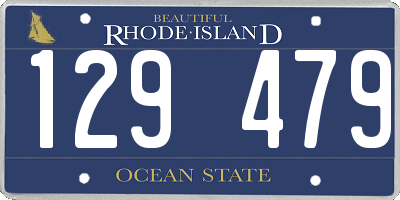 RI license plate 129479