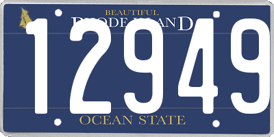 RI license plate 12949
