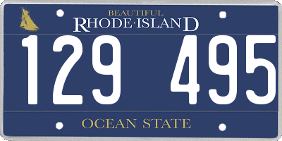 RI license plate 129495