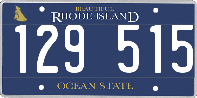 RI license plate 129515