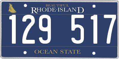 RI license plate 129517