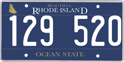 RI license plate 129520