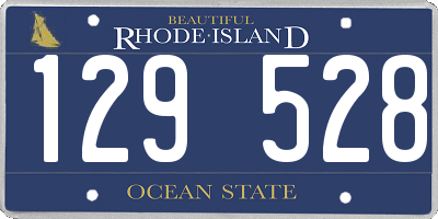 RI license plate 129528