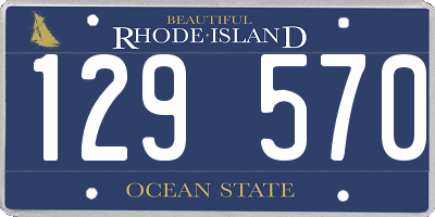 RI license plate 129570