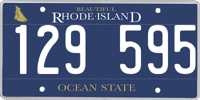 RI license plate 129595
