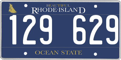 RI license plate 129629