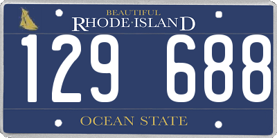 RI license plate 129688