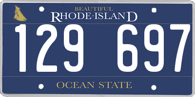 RI license plate 129697