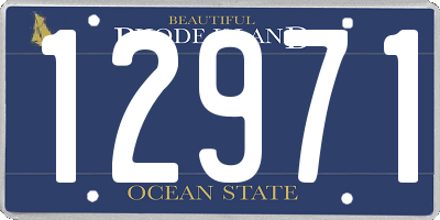 RI license plate 12971