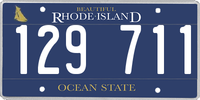 RI license plate 129711