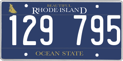 RI license plate 129795