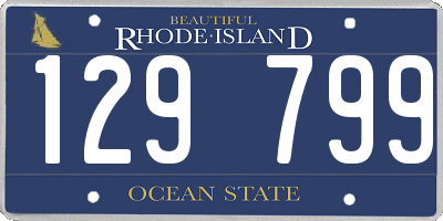 RI license plate 129799