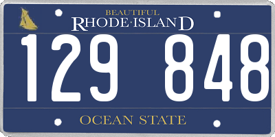 RI license plate 129848