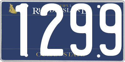 RI license plate 1299