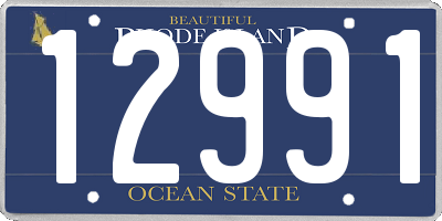 RI license plate 12991