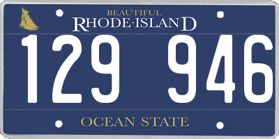 RI license plate 129946