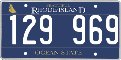 RI license plate 129969
