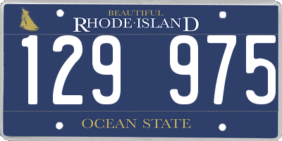 RI license plate 129975