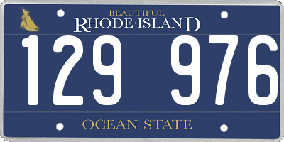 RI license plate 129976