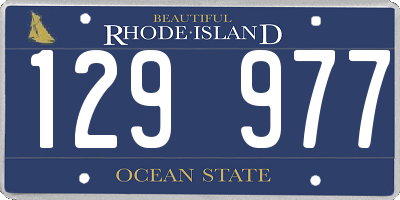 RI license plate 129977