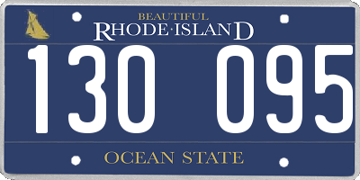 RI license plate 130095