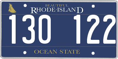RI license plate 130122