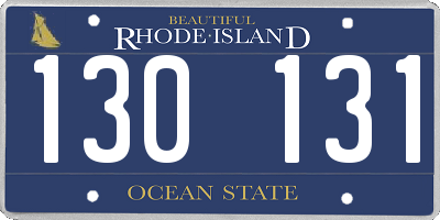 RI license plate 130131