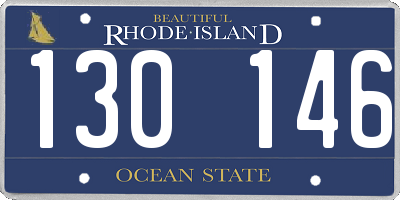 RI license plate 130146