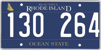 RI license plate 130264