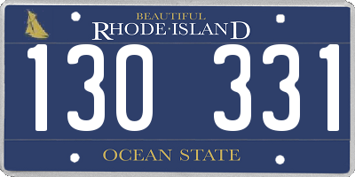 RI license plate 130331
