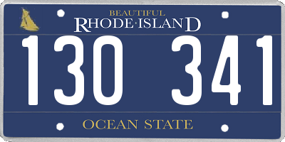 RI license plate 130341