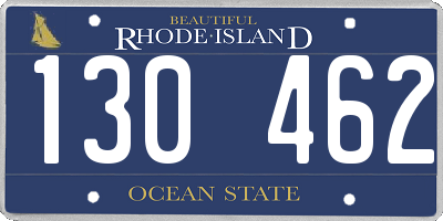 RI license plate 130462