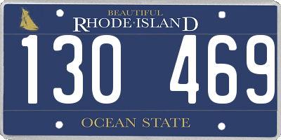RI license plate 130469