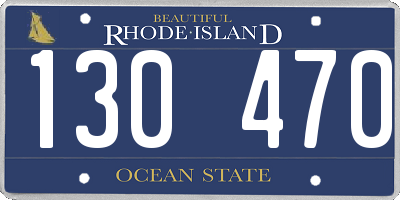 RI license plate 130470