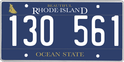 RI license plate 130561