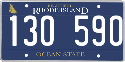 RI license plate 130590