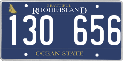 RI license plate 130656